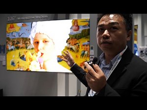 Innolux 106" microLED quantum dot color conversion, 3D Displays and paper-like Art Display