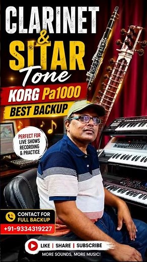 Aaye Ho Meri Zindagi Mein | Clarinet & Sitar Tone | Korg Pa1000 + Roland Fantom G6 #hindisongs