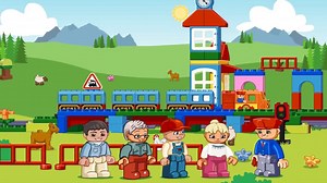 Lego Duplo Trains | Cartoon about lego train | Cartoon Lego Trains for kids