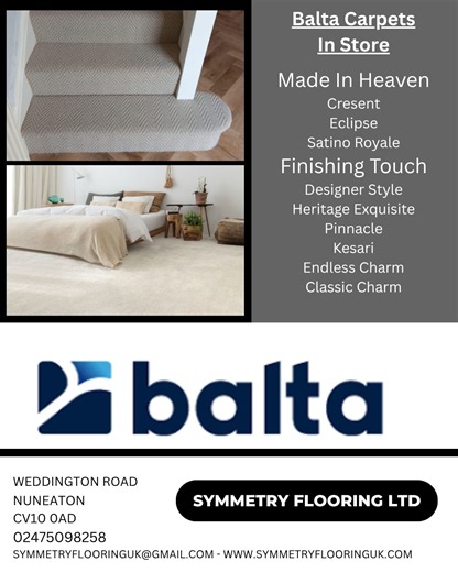 Symmetry Flooring Limited on Instagram: "Symmetry Flooring Ltd Weddington Road Nuneaton CV10 0AD 📞02475098258 📧 symmetryflooringuk@gmail.com ➡️www.symmetryflooringuk.com Open weekdays 10am-4pm Saturdays 9.30am-4pm Sundays and Evenings by appointment only. 🔴LVT 🔵Carpet 🟢Vinyl 🟣Laminate 🟡 Click LVT ⚫️Custom Stair Runners #woodflooring #flooringideas #vinylflooring #flooringinstallation #flooringdesign #oakflooring #newflooring #carpets #flooringexperts #flooringcontractor #luxuryflooring #l