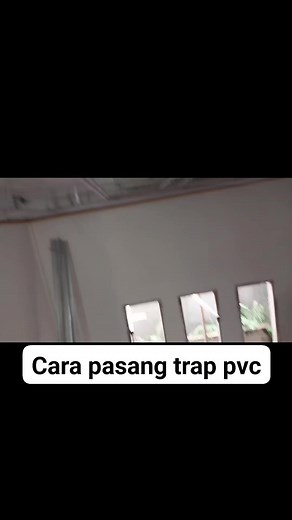 Cara termudah pasang lis trap pvc plafon #plafon #plafonpvc #plafonminimalis | Eko Londoe PRt