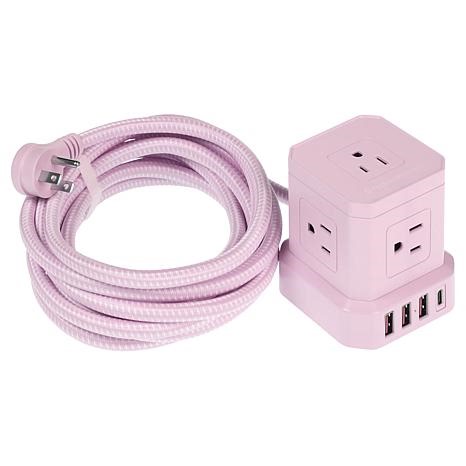 Tech Impressions Cube 9-Device Surge Protector with 15'L Cord | HSN