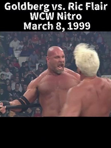 Goldberg vs Ric Flair – WCW Nitro (March 8, 1999) 🔥 Legend vs Power | Who Wins? #Shorts
