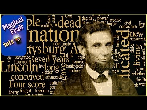 Create a Wordle Word Cloud and add in a Photo Portrait with Photoshop CC