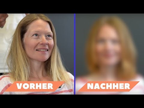 Was für ein Umstyling: Statt dünnem und platten Haar eine perfekte Kontur und Volumen