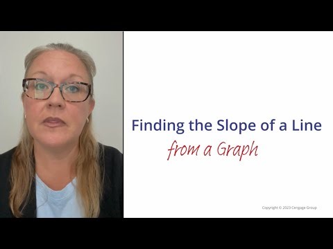 Finding the Slope of a Line from a Graph | Cengage Math Clips