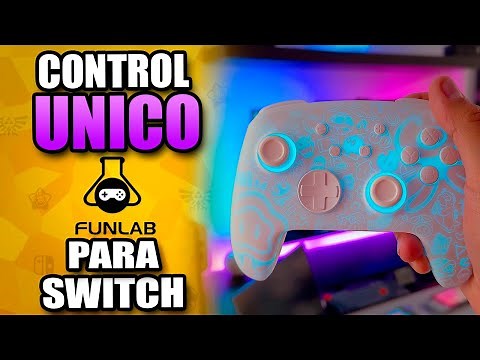 El NUEVO control PRO para Nintendo Switch este 2024 🔥 Luz LED en todo el control por FunLab