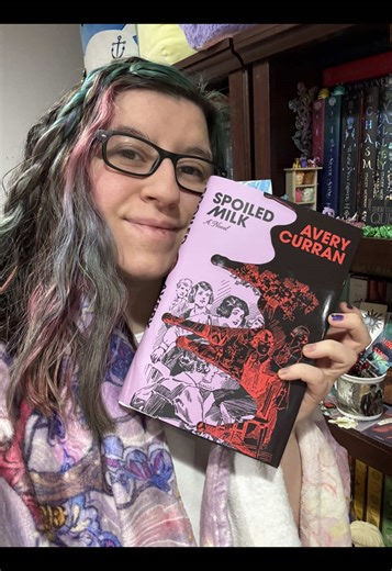 Spoiled Milk will be out March 10th!! Thank you @DoubledayBooks for the gifted copy. the author of Gideon the ninth liked it, so calling all my sapphic horror lovers to read this one with me :D #sapphicbooks #sapphichorror #thelockedtomb #booktokhorror #newbooks