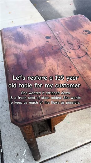 Antique Table Restoration Project: A 135-Year Journey
