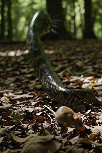 Snake Bites Mouse in Sudden Attack 🐍