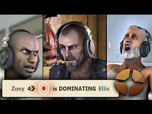 [SFM] Left 4 Dead Survivors Play Team Fortress 2