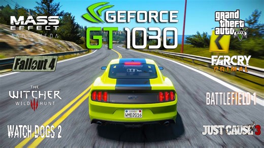 NVIDIA GT 1030 test in 9 games (i3 6100)