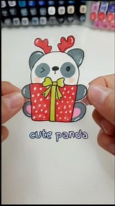 “Cute Panda Gift Sticker 🐼🎁 | So Satisfying!” #cutepanda #satisfyingstickers #kawaiiart