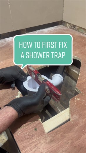 The correct way to first fix a shower trap and ensure the joints don’t loosen. #showertrap #showerinstallation #showerinstall #showertray #showertrays #showertrayinstall #howto #howtotiktok #diy #leakfreeguarantee #doitright #plumbingadvice #letsplumb #iloveplumbing