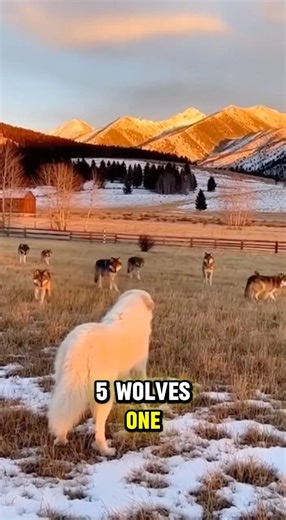 Great Pyrenees vs. Wolf Pack: The Guardian That Never Attacks First 🐺🛡️