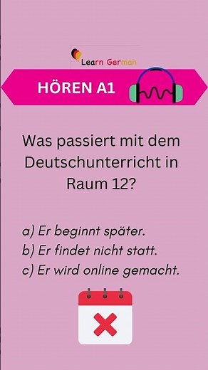 #17 A1 Hören üben | Practice Listening Skills in German A1 | Learn German | Goethe Zertifikat A1