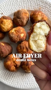 Makes about 12 small donut holes 2-Ingredient Donut Holes 🍩✨ Yes, you read that right. Just Greek yogurt flour = fluffy, healthy donut magic. Air-fried or oven-baked and rolled in cinnamon sugar — the easiest way to satisfy your sweet tooth without the guilt. Save this one you’ll want it on repeat all weekend 😍 Ingredients: 1 cup Greek yogurt (plain, unsweetened) 1 cup self-rising flour Coating: 1/4 cup melted coconut oil or butter Cinnamon sugar for rolling Instructions: 1. Mix the Dough: Com