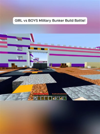 GIRL vs BOYS Military Bunker Build Battle! Part 3 #minecraft #johnnyminecraft #minecraftmemes #minecraftbuilding #minecraftparkour