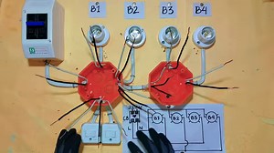 Alternate lights wiring tutorial with 2 switch and 4 bulb | Electrical Tutorial