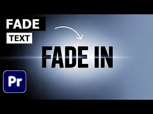 Smooth Fade In & Out Text in Premiere Pro — Full Guide in 1 Minute