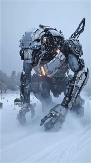 Frozen Heavy Truck Transforms Into Giant Robot ❄️😱 AI Mecha Transformation