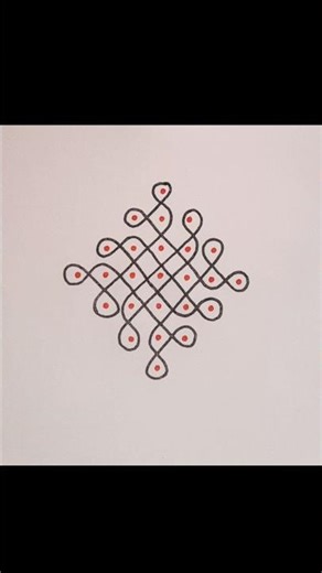 #7×1dot kolam#muggulu #easykolamforbeginners #kampikolam shorts by #kuttykolangal