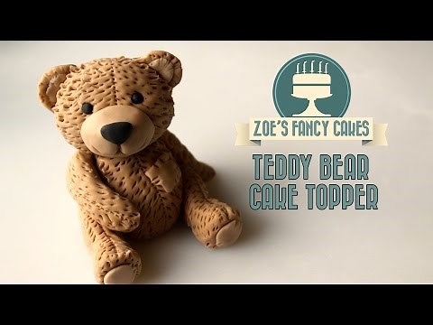 Fondant teddy bear cake decorating How To Cake Free Tutorial