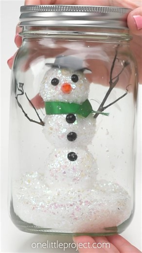 Snowman in a Jar Craft ☃️ ❄️