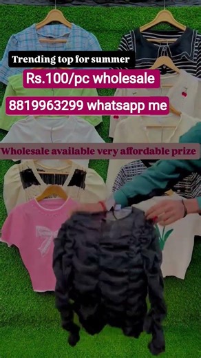 Korean western top rs.100 moq.300pc 8819963299 whatsapp details #karnataka #kerala #koreancroptop