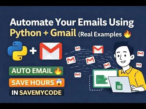 Sending EMAILS with PYTHON: 5 min tutorial (Real Examples) #automation #education