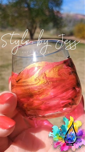 Watch Resin Art Transform a Plain Shot Glass Into a Masterpiece ✨ | Style By Jess