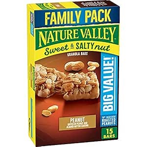 Nature Valley Sweet and Salty Nut Granola Bars, Peanut, 15 Bars, 18 oz