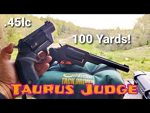 Taurus Judge .45lc at 50 & 100 Yards (Accurately!) 45 long colt