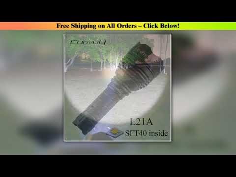 Convoy L21A Flashlight with Luminus SFT40 Led High Power Lanterna 21700 Long Range Lantern Torch