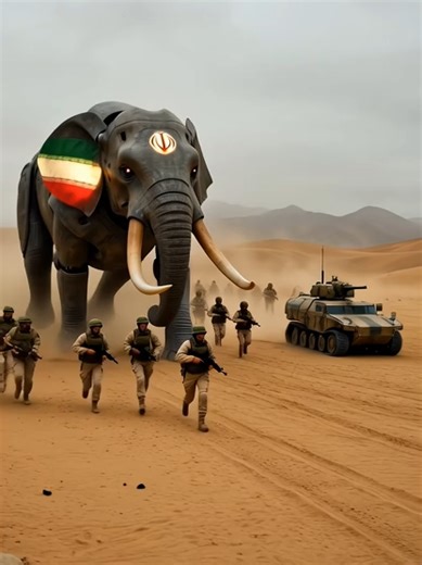 Robotic Elephant Unveiled at Iranian Military Base
