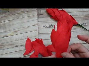How To Make Red Ginger Paper Flower - Craft Tutorial