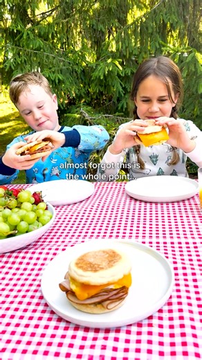 Life is crazy, sometimes all you need is a Maple Leaf Natural Selections Breakfast sandwich, family fun, and great vibes. 🥪 | Maple Leaf Foods