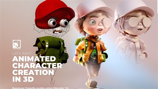 让我们学习 3D 动画角色创建 Blender