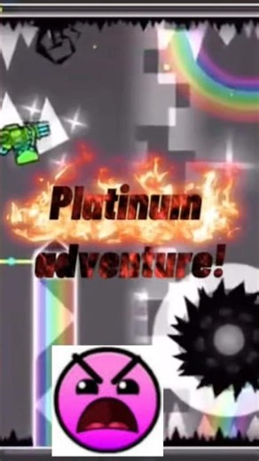 How hard gd levels really are!p.1! #gd #geometrydash #geometry #dash #platinum #adventure #gdlevel ￼