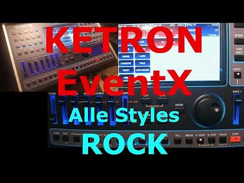KETRON EVM / EventX / Event: ROCK Styles (complete style demo)