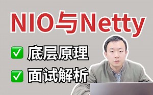 【B站推荐】京东大佬1天讲完的NIO框架Netty教程视频，比啃书效果好多了！！