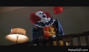 Scariest Movie Villains: Pennywise the Clown on Make a GIF