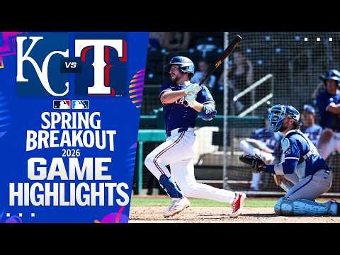 Royals vs. Rangers Spring Breakout Game Highlights (3/20/26) | MLB Highlights