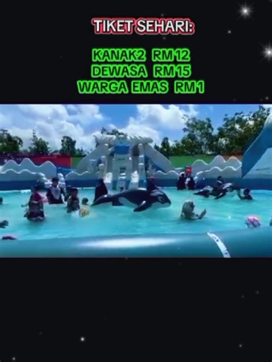 JOM BERKELAH di PUYUH EMAS WATER PARK Tanah Merah, Kelantan 🥰 Buka SEPANJANG CUTI SEKOLAH 9.30 Pagi - 8.30 Mlm TIKET SEHARI: Dewasa RM15 Kanak2 RM12 Warga Emas RM 1 Utk booking bilik rehat: 010-7740007 LOKASI??? Google map taip TAMAN TEMA AIR PUYUH EMAS Boleh BBQ & Bawa JUADAH sendiri utk BERKELAH (Sewa Meja RM10 sehari)