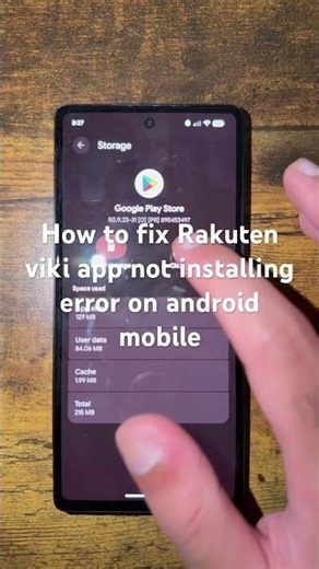 How to fix Rakuten viki app not installing error on android mobile