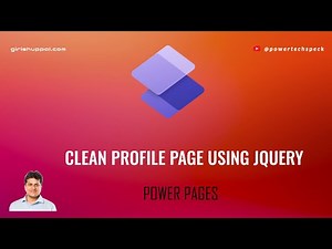 How to use jQuery in Profile Page to hide Security related left panel in Microsoft Power Pages Site?