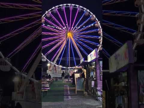 Giant ferris wheel with programmable led light DMX512