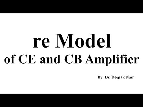 re Model of CE and CB amplifier