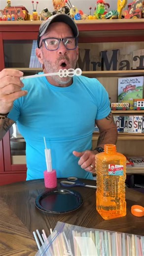 2.7K views · 20 reactions | Bubbles!!!!! Here’s a quick idea for making bubble fun!!!! #kidmin #fun #kids #teacher #mmc | Mr. Mark's Classroom | Facebook