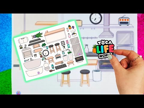 Toca Life World: Aesthetic House Design / DIY Quiet Book Toca Boca /Paper Doll Toca Boca ( part 2 )